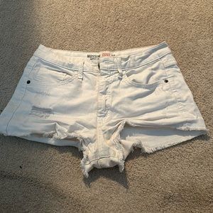 White jeans shorts